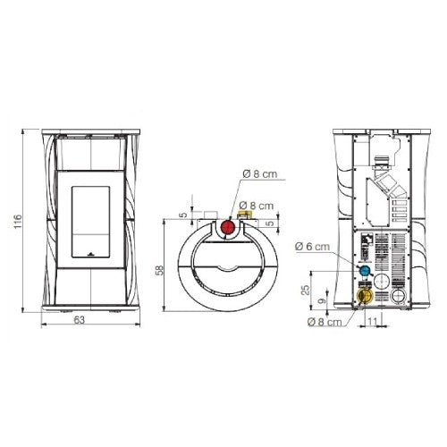 Edilkamin Cherie 11++ kW EVO